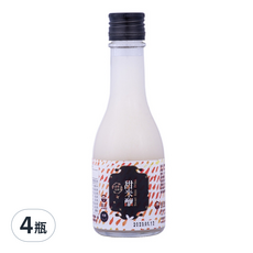 菇王 甜米釀, 特殊發酵技術 獨特台灣風味, 無酒精成分, 大人小孩都能喝, 200ml, 4瓶
