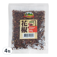 旺來旺 花椒 60g 調理用, 4包