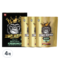 외갓집 고릴라 비프카레 순한맛 3p, 600g, 4개