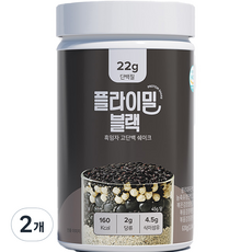 플라이밀 단백질 쉐이크 대용량 블랙 흑임자 맛, 630g, 2개