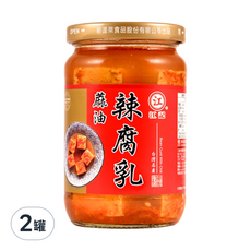 江記 麻油辣腐乳，添加辣椒及麻油, 320g, 2罐