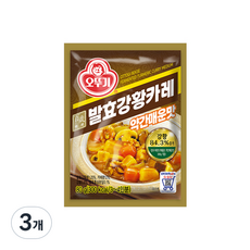 오뚜기 백세 발효 강황 카레, 80g, 3개