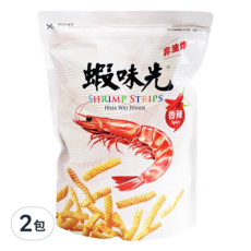 裕榮食品 蝦味先 香辣口味, 非油炸, 300g, 2包