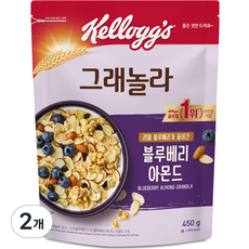 켈로그 블루베리 아몬드 그래놀라, 450g, 2개