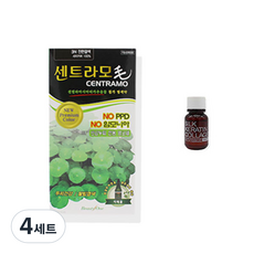 뷰티원 염색제 프리미엄 센트라모 코팅 칼라크림 120g + 앰플 세트, 3N 진한갈색(칼라크림), 4세트