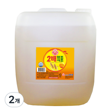 오뚜기 2배 양조식초, 18L, 2개