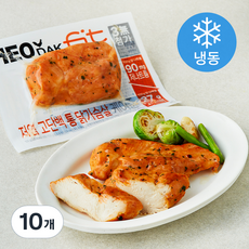 허닭 FIT 저염 고단백 통 닭가슴살 케이준 (냉동), 100g, 1개입, 10개 100g, 10개