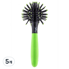 Twirler 네온 헤어브러쉬 스몰, 그린, 5개