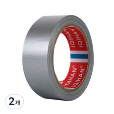 다다 고점도 강력 면 테이프 40mm x 50m, 은색, 2개