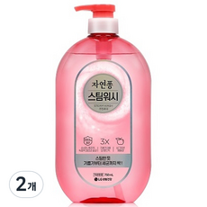 자연퐁 스팀워시 주방세제 용기형 애플향, 750ml, 2개