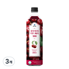 Malgeunnail 酸櫻桃果汁, 1L, 3瓶