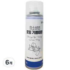 살림고수 청소비법 포밍 기름때 세정팡 화이트, 280ml, 6개