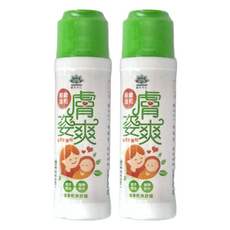 膚姿爽 植萃 爽身粉，添加植物精油，清爽舒適, 100g, 2瓶