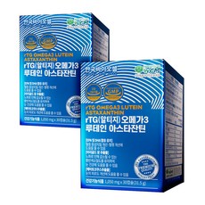 한국바이오셀 알티지 오메가3 루테인 아스타잔틴, 30캡슐, 2박스