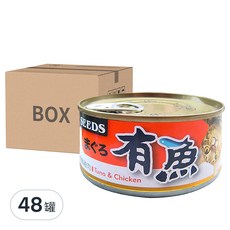 惜時 3~4公斤成貓 有魚貓餐罐, 鮪魚 + 鮮嫩雞肉, 170g, 48罐