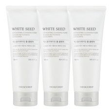 더페이스샵 화이트씨드 엑스폴리에이팅 폼 클렌저, 150ml, 3개