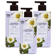 온더바디 캐시미어 퍼퓸 해피브리즈 바디로션, 400ml, 3개