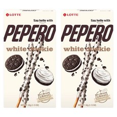 PEPERO 白巧克力餅乾棒，32g, 2盒