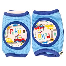 PUKU 藍色企鵝 爬行護膝套 1組-適用腿圍16-24cm, 汽車, 2個