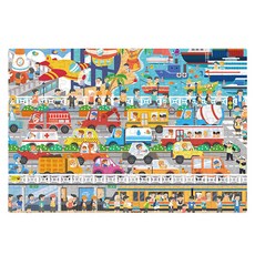 Easycreative 幼幼小拼圖, 200片交通工具拼圖，激發幼兒學習興趣，培養專注力, 200片, 交通工具, 1盒
