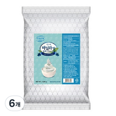 까르페 바닐라향 소프트 아이스크림 가루 33, 6개, 1kg