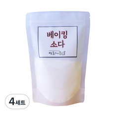 식용 베이킹소다 2kg + 계량 스푼, 4세트