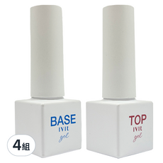 SM IVIT 美甲組, 5ml 基底油 + NON 坦塗 5ml, 凝膠底膠5ml+免清上層膠5ml, 4組