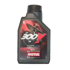 MOTUL 300V 黑蓋 15W50 4T R.R. 機油 1L, 1瓶