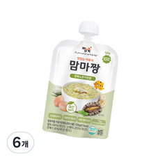 짱죽 맛있는 이유식 맘마짱 10개월부터 1p, 전복노른자진밥, 120g, 6개 - 짱죽맘마짱