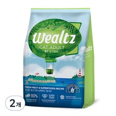 웰츠 어덜트 캣 2.1kg 건식사료, 닭, 2개