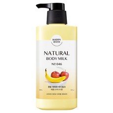 해피바스 정말 촉촉한 바디밀크 애플 앤 바나나향, 400g, 1개