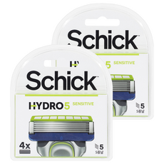 Schick 舒適牌 Hydro 5 Basic敏感型刮鬍刀片, 4入, 2個