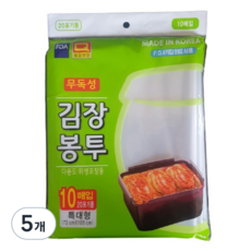 우진크린라이프 김장봉투, 특대형(약20포기), 10개입, 5개
