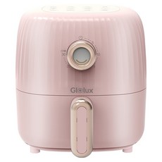 Glolux mini Q 氣炸鍋, 2公升, 初戀粉, 900W, 360°熱風循環, 1-30分鐘定時, GAF200D1