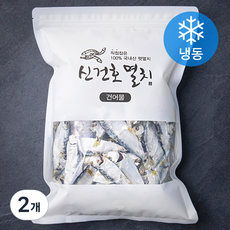 신건호멸치 국내산 남해안 상급 디포리 육수용 (냉동), 500g, 2개