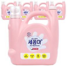 세균아꼼짝마 항균 버블 핸드워시 파우더향, 3.5L, 5개