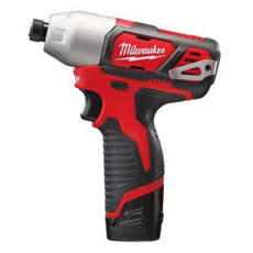 Milwaukee 美沃奇 12V鋰電衝擊起子, M12BID-202C, 內建電量錶, 全新設計的人體工學把手, 1個