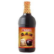 萬家香 壺底油, 100%純釀造, 不含防腐劑, 使用非基因改造黃豆, 1L, 1瓶