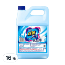 妙管家 超強漂白水, 添加次氯酸鈉, 多用途清潔, 大容量包裝, 4kg, 16桶