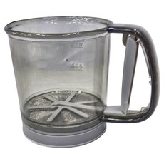 手持麵粉雙層過濾器 附蓋 15.6x10.8x11.9cm, 1入, 15.6 x 10.8 x 11.9cm, 1個