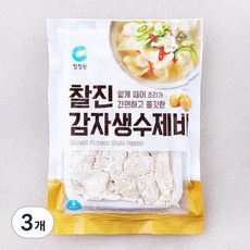 청정원 찰진 감자 생수제비, 300g, 3개