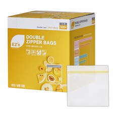 EZn이지엔 더블지퍼백 냉장 냉동 겸용, 소(S), 500개입, 1개 소(S), 500개, 1세트