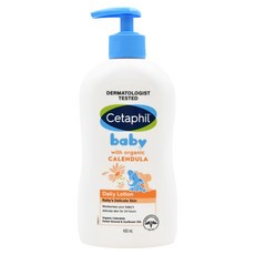 Cetaphil 舒特膚 baby 舒緩潤膚乳，含植物葵花子油和甜杏仁油，有機金盞花，400ml, 1瓶