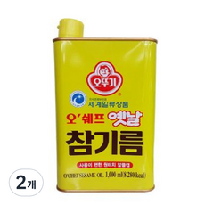 오뚜기 오쉐프 옛날참기름, 1000ml, 2개