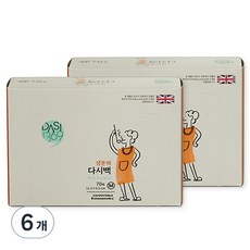 다시1369 생분해 다시백, 중(M), 70개입, 6개