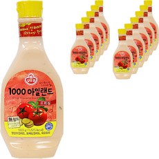 오뚜기 1000 아일랜드 드레싱, 500g, 12개