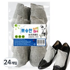 뽀송한데이 슈즈프렌드 신발 탈취제 그레이, 80g, 24개