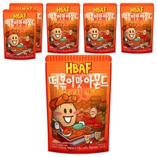 바프 떡볶이맛 아몬드, 120g, 6개