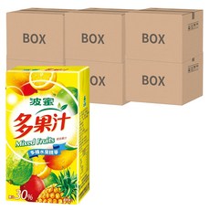 波蜜 多果汁，綜合果汁，多種水果精華，24入, 250ml, 144入