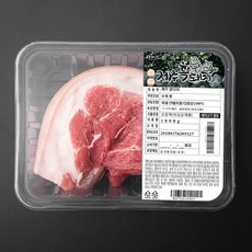 파머스팩 제주 흑돼지 미박앞다리 수육용 (냉장), 1kg, 1개